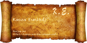 Kasza Euniké névjegykártya